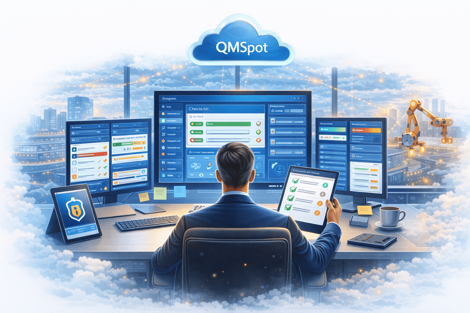 QMSpot für QM-Manager Steuern, analysieren und verbessern – strukturiert und nachvollziehbar. QMSpot für QM-Manager Steuern, analysieren und verbessern – strukturiert und nachvollziehbar.